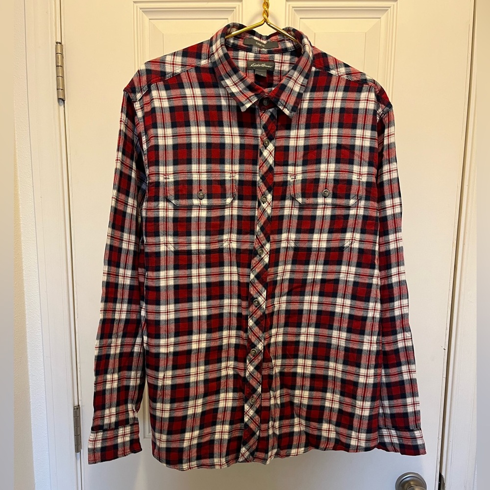 EDDIE BAUER flannel MENS | size: XL | lightly used